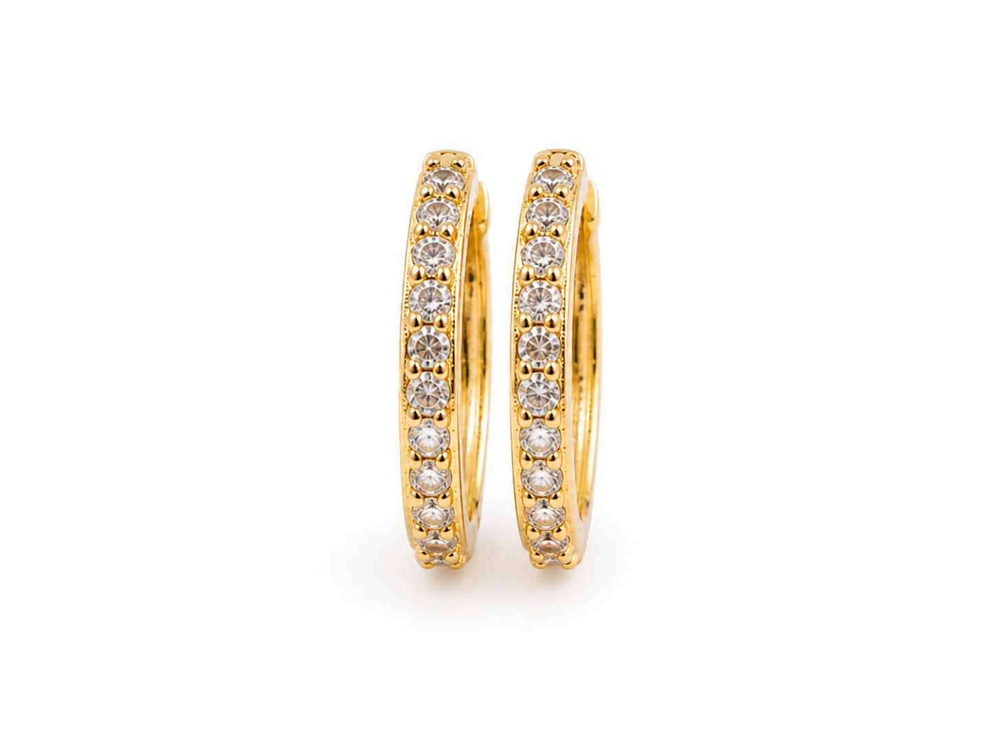 Pavé Hoop Earrings