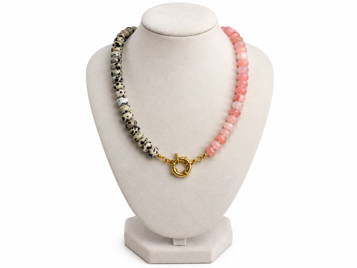 Two-Tone Beaded Necklace