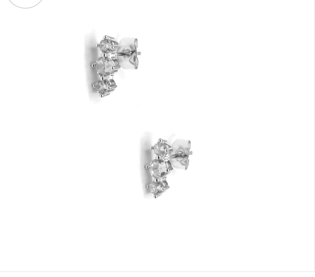 Triple Crystal Studs