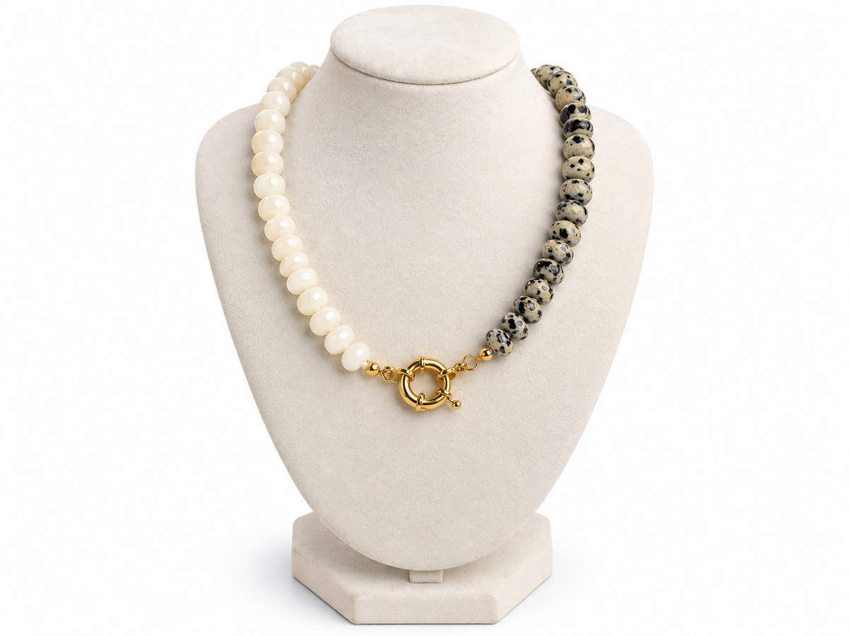Two-Tone Beaded Necklace