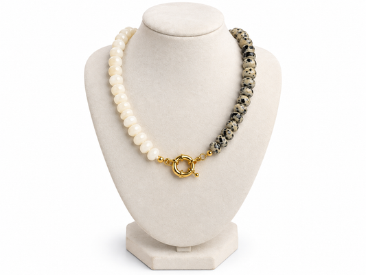 Two-Tone Beaded Necklace