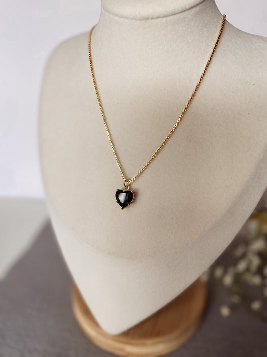 Black Heart Necklace