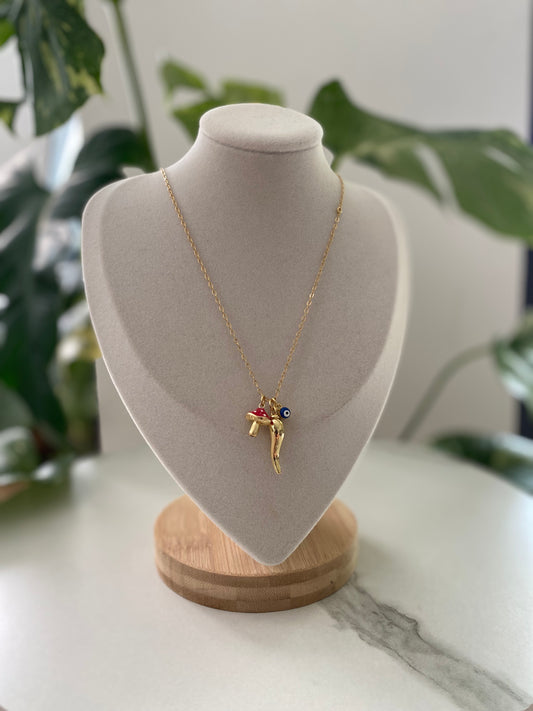 Buena Suerte con Dijes Necklace